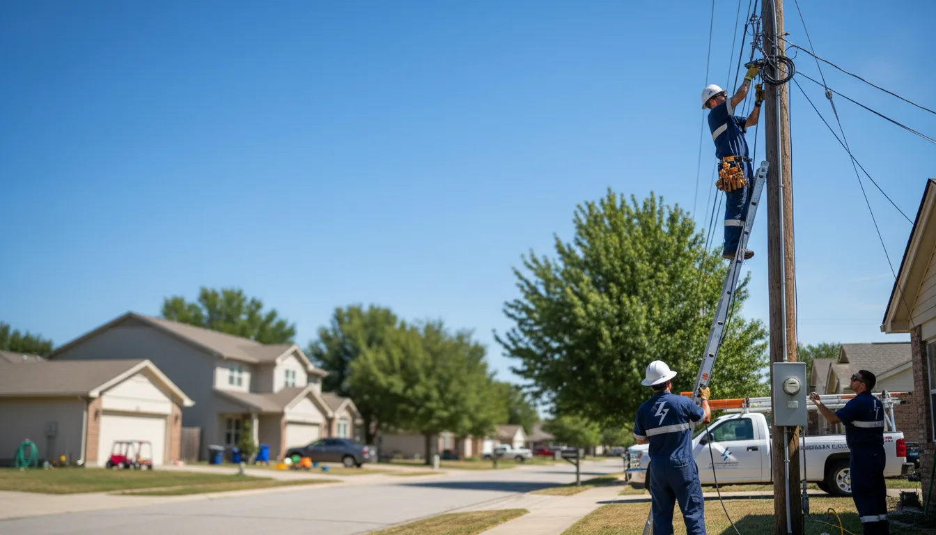 Residential electrician providing installation services in Doylestown, OH